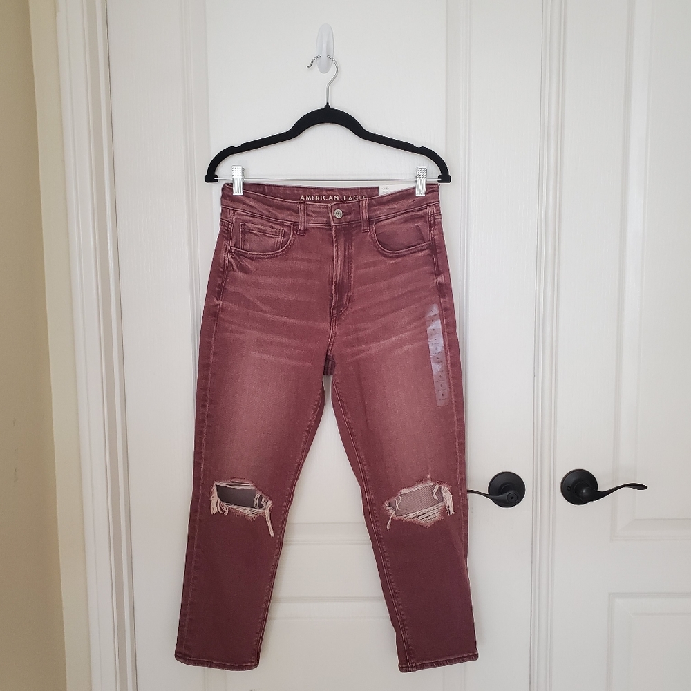 American Eagle Mom Jean sz 6 X-Short Stretch